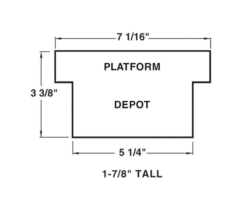 Walthers Cornerstone Walthers  Inc. Clarkesville Depot Kit  5-1/4 X 2 X 1-7/8"" 13.3 X 5 X 4.7cm - Image 3